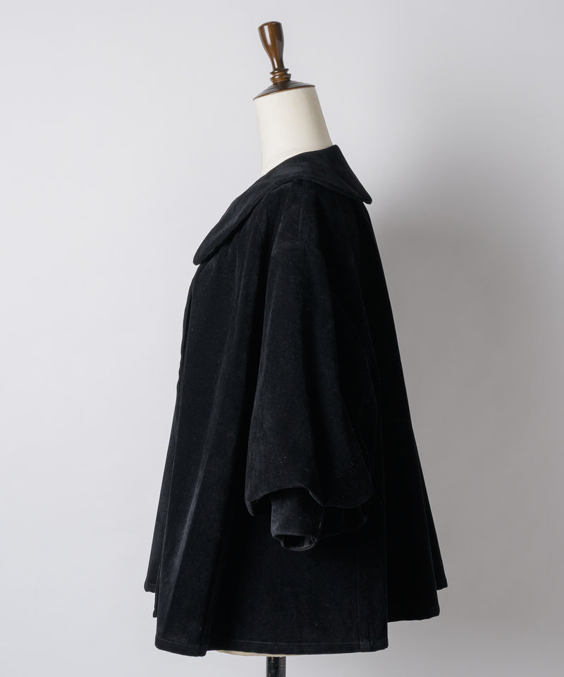 【Lam Balm】ドロップパフスリーブベロアジャケット