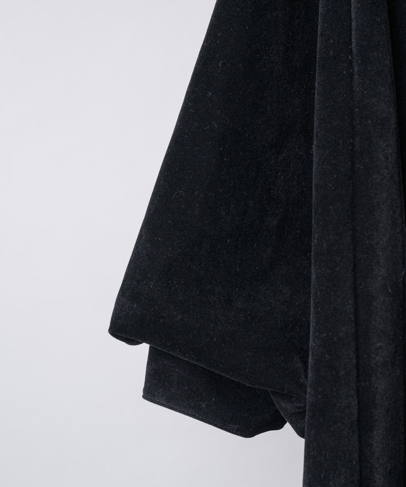 【Lam Balm】ドロップパフスリーブベロアジャケット