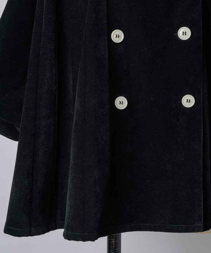 【Lam Balm】ドロップパフスリーブベロアジャケット