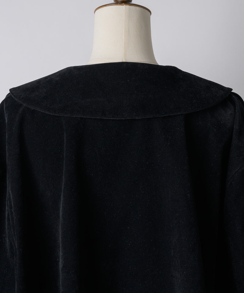 【Lam Balm】ドロップパフスリーブベロアジャケット