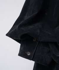 【Lam Balm】ドロップパフスリーブベロアジャケット