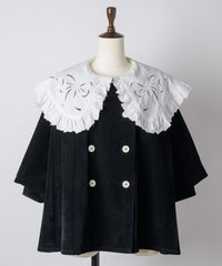 【Lam Balm】ドロップパフスリーブベロアジャケット