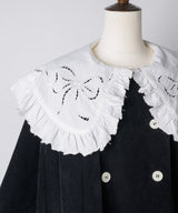 【Lam Balm】ドロップパフスリーブベロアジャケット