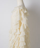 【Lam Balm】アンティークライクボリュームティアードワンピース