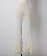【Lam Balm】レースヘムティアードパンツ