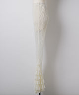 【Lam Balm】レースヘムティアードパンツ