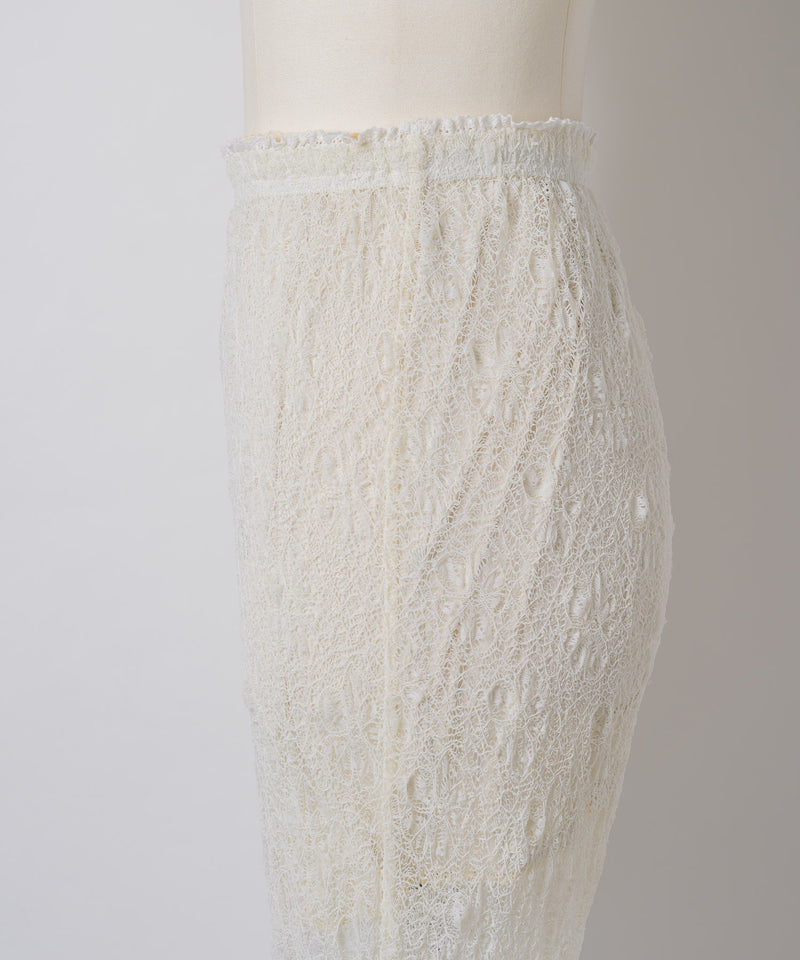 【Lam Balm】レースヘムティアードパンツ