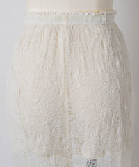 【Lam Balm】レースヘムティアードパンツ