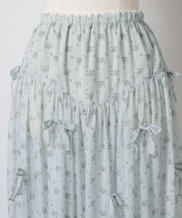 【Lam Balm】アンティークライクスカートウィズボウ