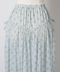 【Lam Balm】アンティークライクスカートウィズボウ