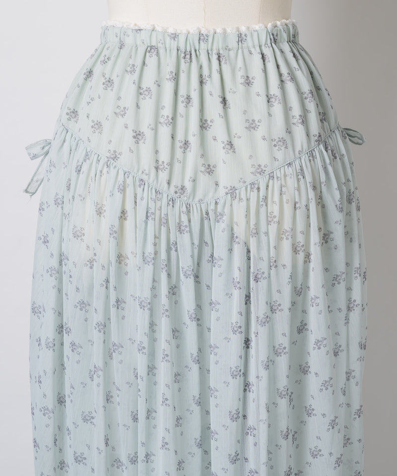 【Lam Balm】アンティークライクスカートウィズボウ