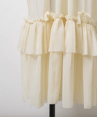 【Lam Balm】アンティークライクスカートウィズボウ