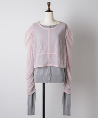【予約10%OFF】【J1U by LA BELLE ETUDE】シアーチュールSETカーディガン