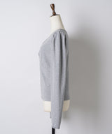 【GIUNON】shirring stretch lace long-t / シャーリングストレッチレースロンT