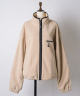 【GIUNON】drawstring fleece zipup jacket / ドロストフリースジップアップジャケット