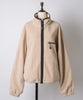 【GIUNON】drawstring fleece zipup jacket / ドロストフリースジップアップジャケット