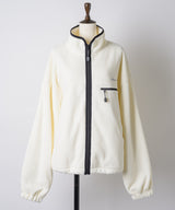 【GIUNON】drawstring fleece zipup jacket / ドロストフリースジップアップジャケット