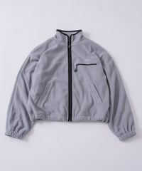 【GIUNON】drawstring fleece zipup jacket / ドロストフリースジップアップジャケット