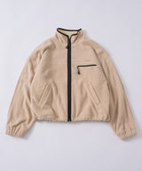 【GIUNON】drawstring fleece zipup jacket / ドロストフリースジップアップジャケット