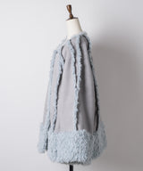 【予約10%OFF】【J1U by LA BELLE ETUDE】ノーカラームートンライクボンディングコート