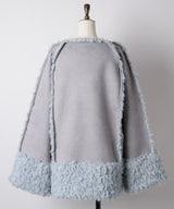 【予約10%OFF】【J1U by LA BELLE ETUDE】ノーカラームートンライクボンディングコート