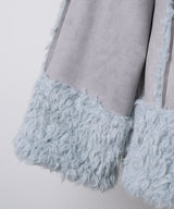 【予約10%OFF】【J1U by LA BELLE ETUDE】ノーカラームートンライクボンディングコート