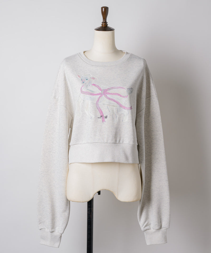 【Lam Balm】CONVENIENCE YOUNG Collaboration　クロップドスウェット