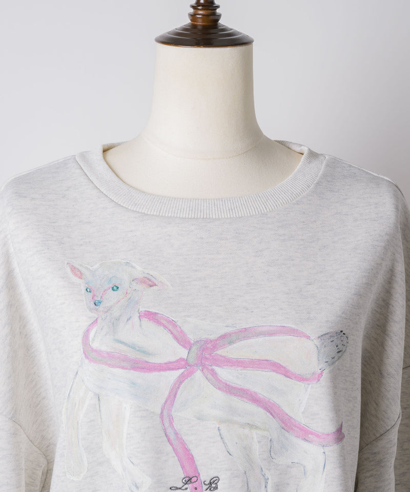 【Lam Balm】CONVENIENCE YOUNG Collaboration　クロップドスウェット