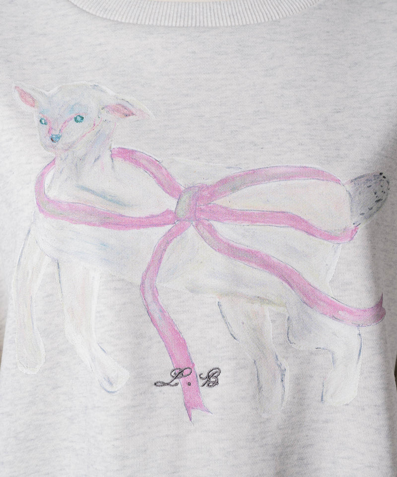 【Lam Balm】CONVENIENCE YOUNG Collaboration　クロップドスウェット