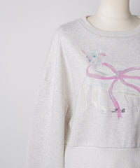 【Lam Balm】CONVENIENCE YOUNG Collaboration　クロップドスウェット