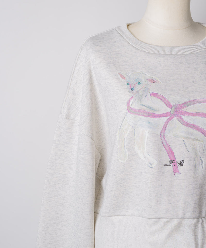 【Lam Balm】CONVENIENCE YOUNG Collaboration　クロップドスウェット