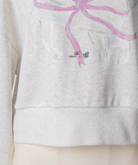 【Lam Balm】CONVENIENCE YOUNG Collaboration　クロップドスウェット