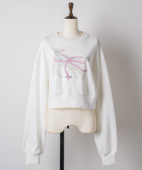 【Lam Balm】CONVENIENCE YOUNG Collaboration　クロップドスウェット