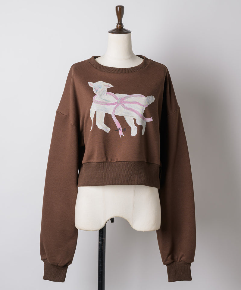 【Lam Balm】CONVENIENCE YOUNG Collaboration　クロップドスウェット