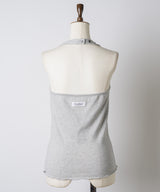 【GIUNON】hem mellow holter neck tops / ヘムメロウホルターネック