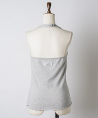 【GIUNON】hem mellow holter neck tops / ヘムメロウホルターネック