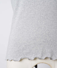 【GIUNON】hem mellow holter neck tops / ヘムメロウホルターネック