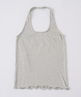 【GIUNON】hem mellow holter neck tops / ヘムメロウホルターネック