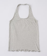 【GIUNON】hem mellow holter neck tops / ヘムメロウホルターネック