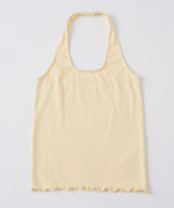 【GIUNON】hem mellow holter neck tops / ヘムメロウホルターネック