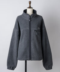 【GIUNON】drawstring fleece zipup jacket / ドロストフリースジップアップジャケット