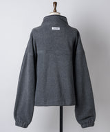 【GIUNON】drawstring fleece zipup jacket / ドロストフリースジップアップジャケット