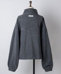 【GIUNON】drawstring fleece zipup jacket / ドロストフリースジップアップジャケット