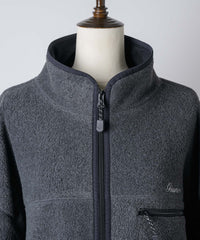 【GIUNON】drawstring fleece zipup jacket / ドロストフリースジップアップジャケット