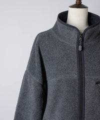 【GIUNON】drawstring fleece zipup jacket / ドロストフリースジップアップジャケット
