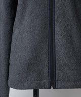 【GIUNON】drawstring fleece zipup jacket / ドロストフリースジップアップジャケット
