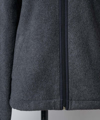 【GIUNON】drawstring fleece zipup jacket / ドロストフリースジップアップジャケット