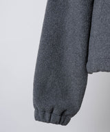 【GIUNON】drawstring fleece zipup jacket / ドロストフリースジップアップジャケット