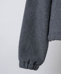 【GIUNON】drawstring fleece zipup jacket / ドロストフリースジップアップジャケット