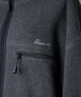 【GIUNON】drawstring fleece zipup jacket / ドロストフリースジップアップジャケット